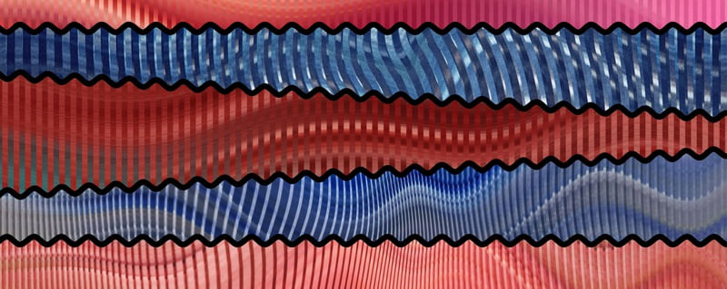 RED AND BLUE MOSAIC