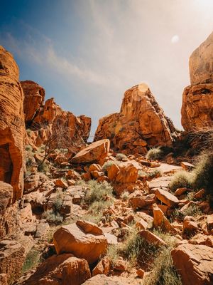 EROSÃO EM VALLEY OF FIRE STATE PARK - ESTADOS UNIDOS