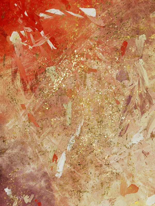 ABSTRATO DÍPTICO - STRAWBERRY FIELDS - I