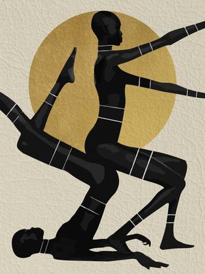 BLACK AND GOLD BALANCE