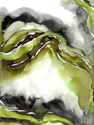 ETERNAL ARC 4 LIMAO VERDE ELEGANTE ORGANICO NUVENS PINTURA