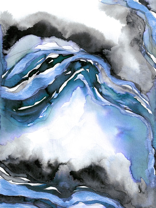ETERNAL ARC 6 PERVINCA AZUL ELEGANTE ORGANICO NUVENS PINTURA