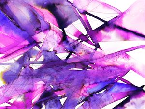 GUIDING LIGHTS 3 PAISAGEM ABSTRATO GEOMETRICO PINTURA