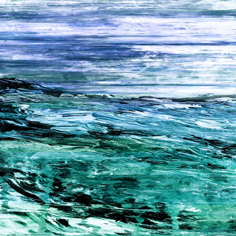 THE EXPANSE 1 COSTA LEGAL QUADRADO ABSTRATO COSTEIRO ONDAS PINTURA