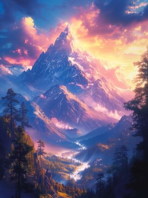 CREPÚSCULO ALPINO BY IA