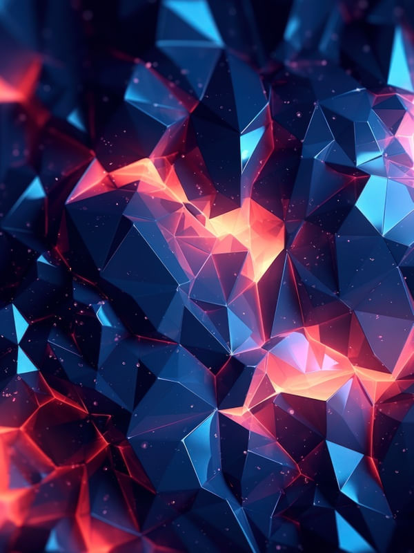 ABSTRACT GEOMETRIC POLYGONAL MESH BY AI