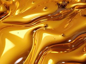 GOLDEN METALLIC LIQUID BY AI