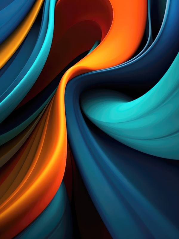 SCULPTURAL SLABS WITH COLORFUL WAVES BY AI