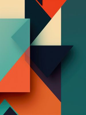 MINIMALISM GEOMETRIC ABSTRACT STYLE - 5 - BY AI