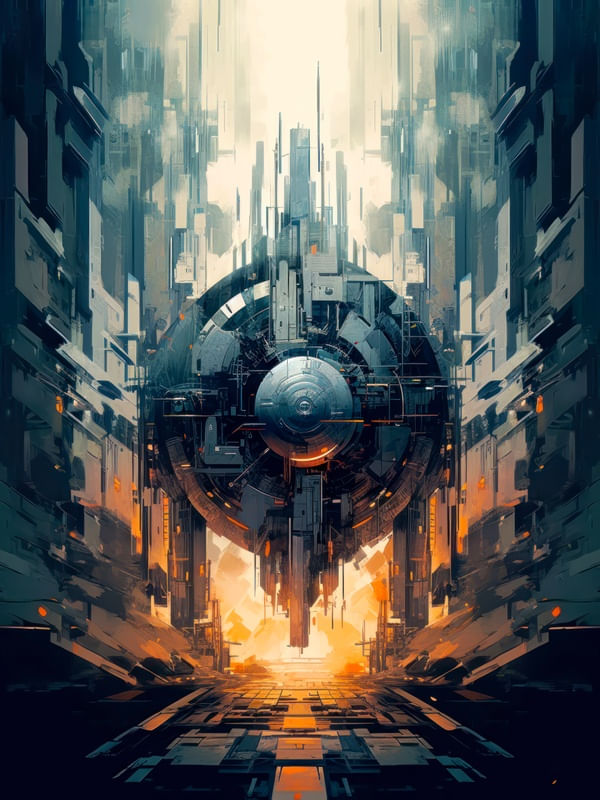 FUTURISTIC ABSTRACT ART STYLE - 1 - BY AI