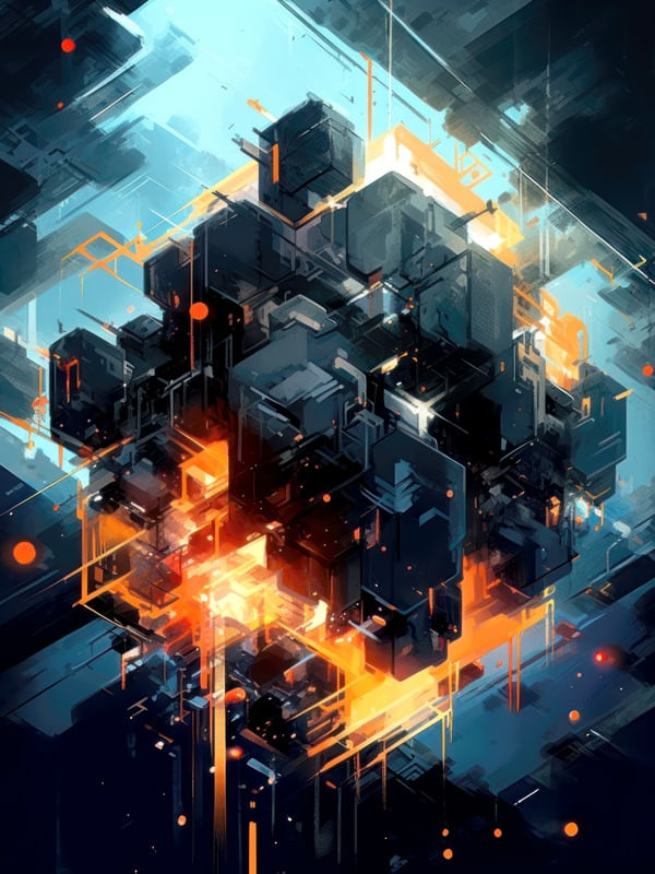 FUTURISTIC ABSTRACT ART STYLE - 2 - BY AI