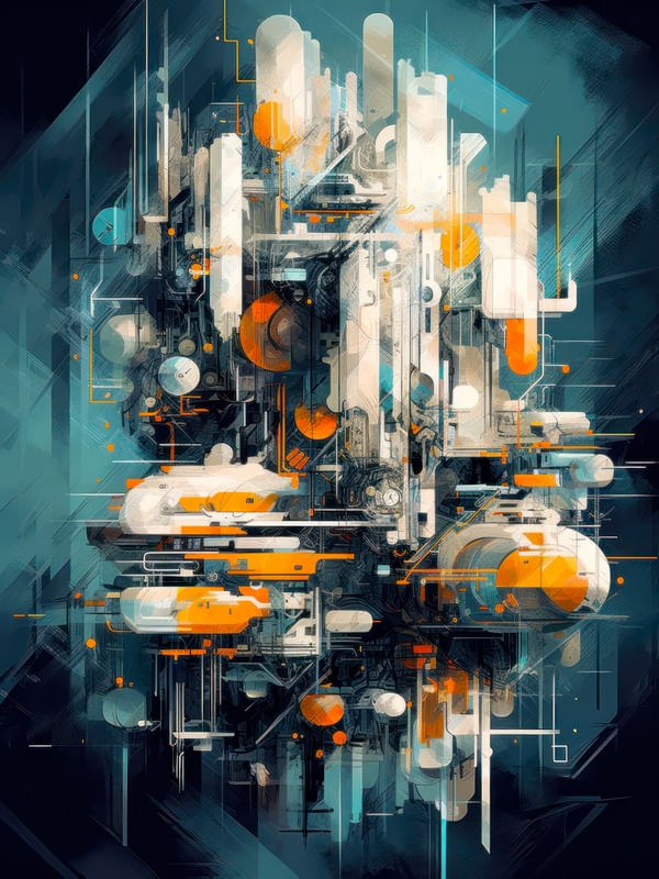 FUTURISTIC ABSTRACT ART STYLE - 4 - BY AI