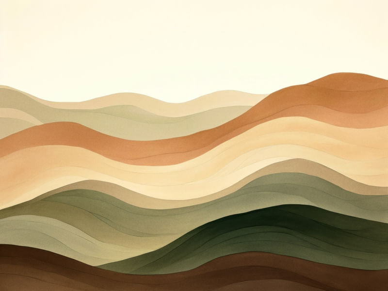 ABSTRACT WATERCOLOR MINIMALIST LANDSCAPE - 1 - BY AI