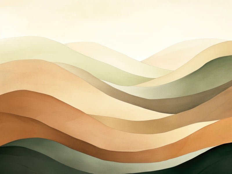 ABSTRACT WATERCOLOR MINIMALIST LANDSCAPE - 3 - BY AI