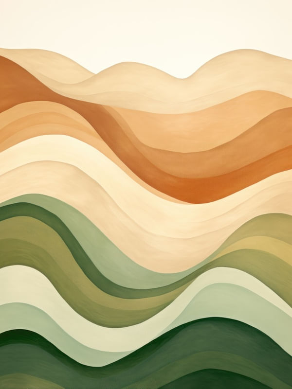 ABSTRACT WATERCOLOR MINIMALIST LANDSCAPE - 4 - BY AI