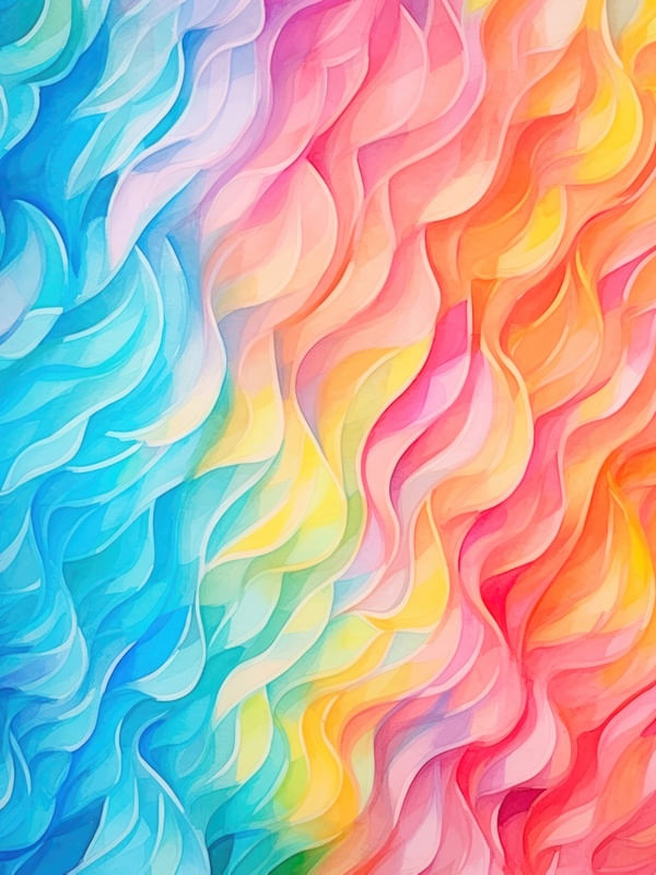 COLOR WAVES AND SOME SPLATTER - 3 - BY AI