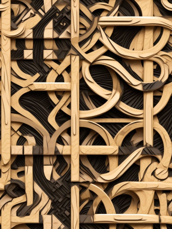 WOODEN LABYRINTH - 3 - BY AI