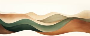 ABSTRACT WATERCOLOR MINIMALIST LANDSCAPE - 8 - BY AI