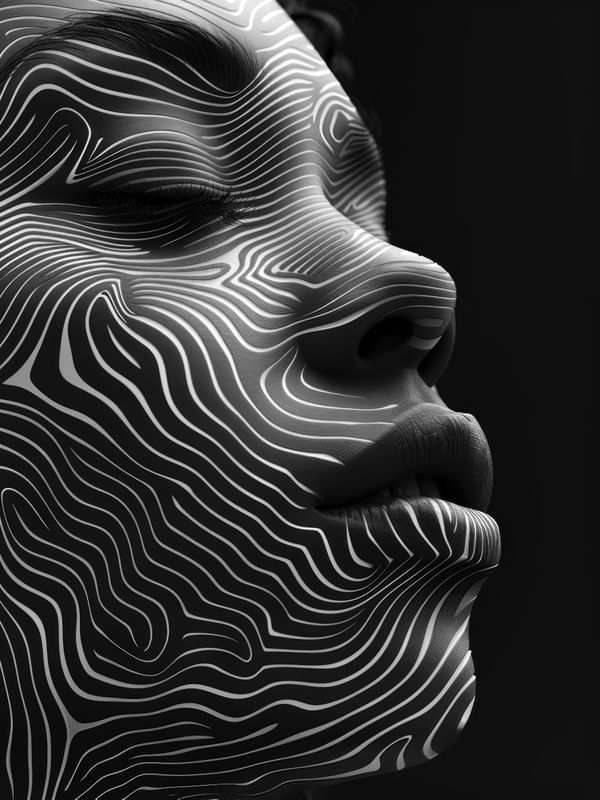 A WOMAN MADE OF CLOUDS BY AI