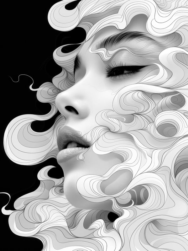 WOMAN SHROUDED IN MYSTERY BY AI
