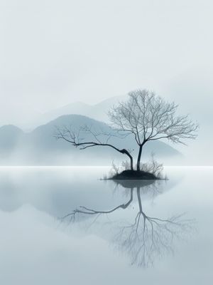 MINIMALIST LANDSCAPE BY AI