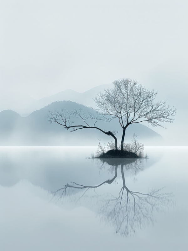 MINIMALIST LANDSCAPE BY AI