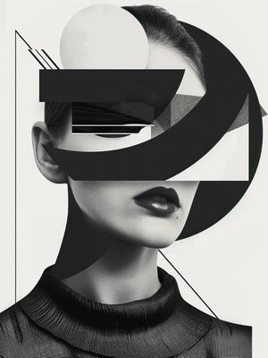 SLEEK ELEGANCE IN MONOCHROMATIC BY AI