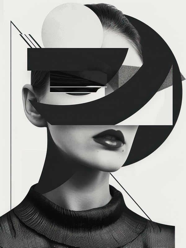 SLEEK ELEGANCE IN MONOCHROMATIC BY AI