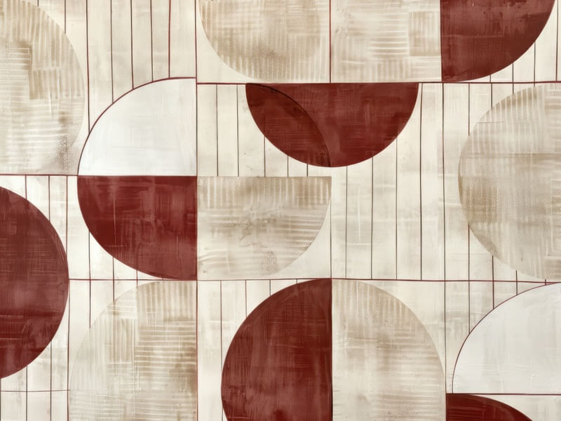 INTRICATE PATTERNS IN CREAM HUES BY AI