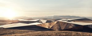 LANDSCAPE WITH GEOMETRIC ELEMENTS BY AI