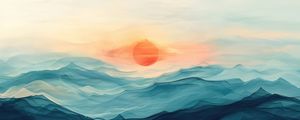ABSTRACT GEOMETRY IN LANDSCAPE BY AI