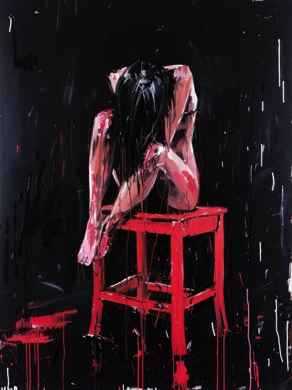 WOMAN IN THE DARK BY AI
