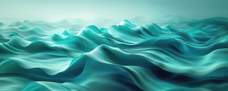 ABSTRACT WAVES PATTERNS IN TURQUOISE BY AI