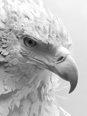 STEEL SPIRIT OF AN EAGLE MAJESTY BY AI