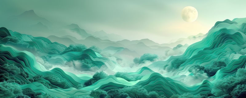 SOFT TONE IN TURQUOISE PATTERNS BY AI