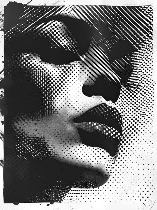 ART IN HALFTONE BY AI