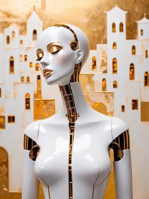 BELEZA EM POSE KLIMTIANA I BY AI