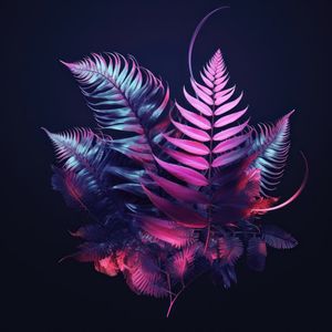 LIVELY NEON PLANT BY AI