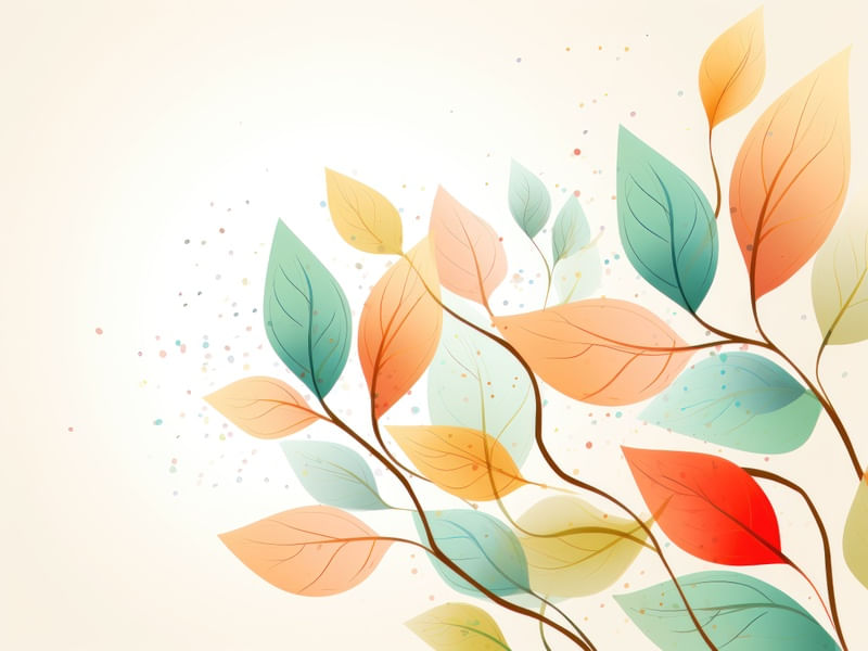 ABSTRACT LEAVES ART BY AI