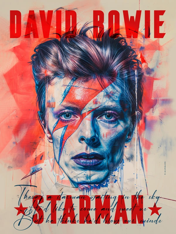 DAVID BOWIE STARMAN BY RONALDO MARQUES