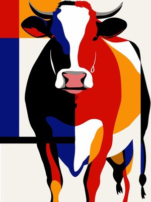 VACA ABSTRATA BY AI