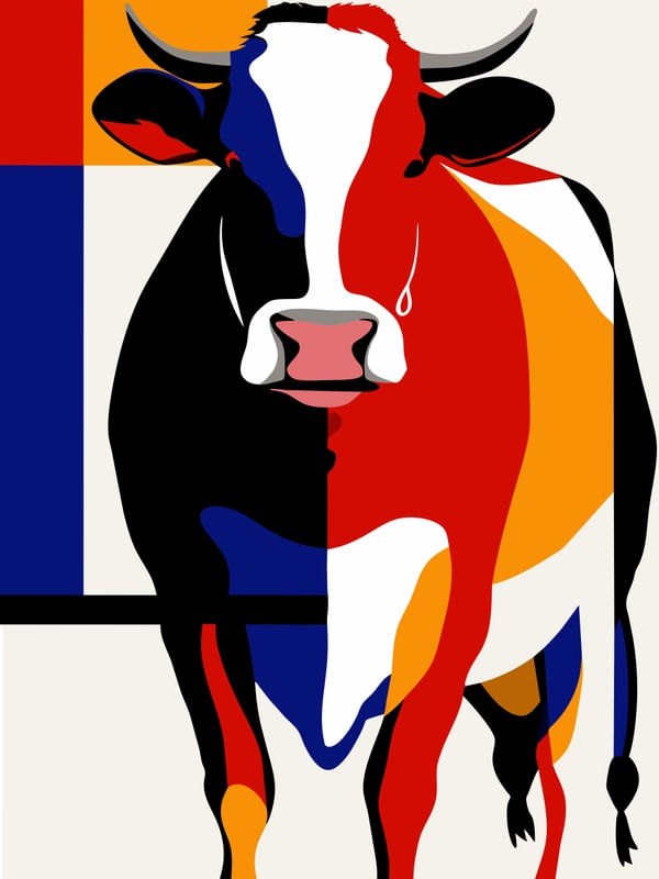 VACA ABSTRATA BY AI