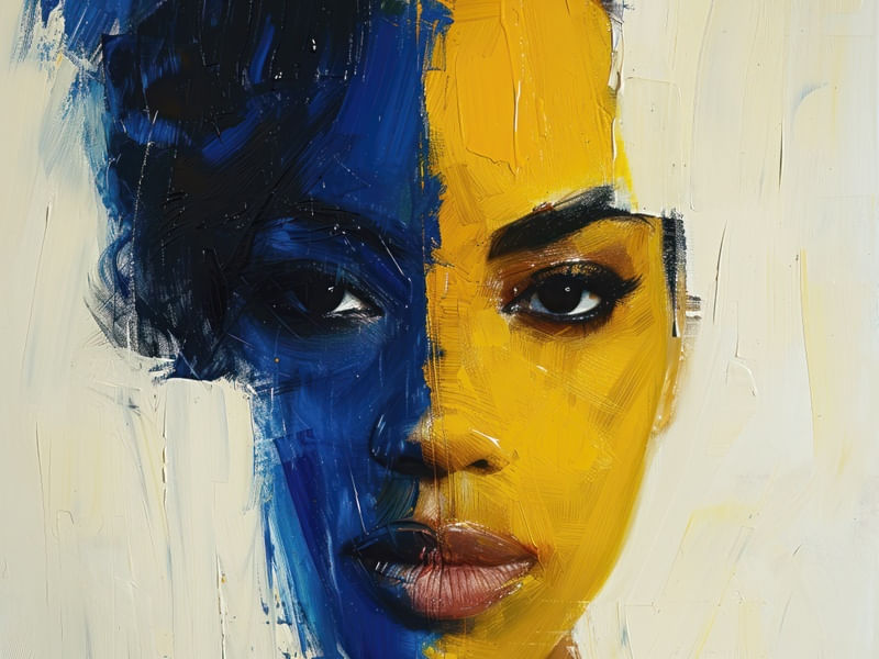 DUO FACE WOMAN BY AI