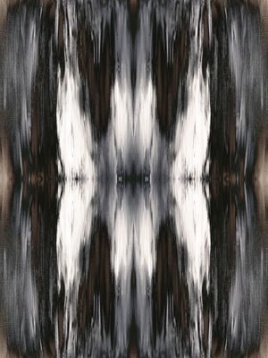BUTTERFLY TRIBAL CINZA NEUTRO BOEMIO ABSTRATO PINTURA