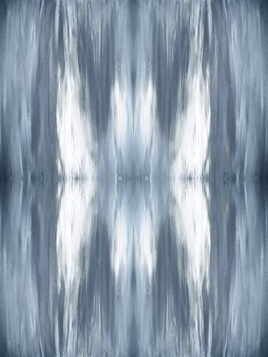 BUTTERFLY TRIBAL AZUL SUAVE BOEMIO ABSTRATO PINTURA