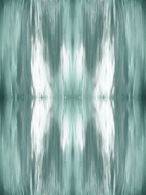 BUTTERFLY TRIBAL VERDE SALVIA SUAVE BOEMIO ABSTRATO PINTURA