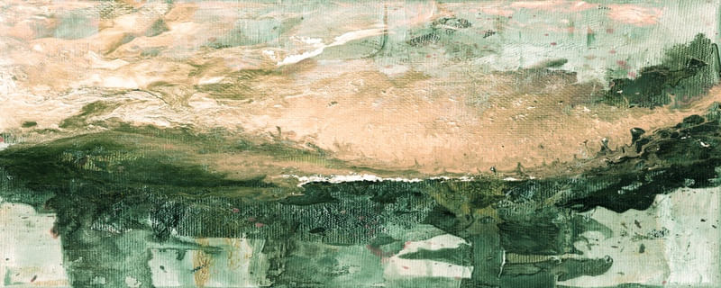 BLUE RIDGE MOUNTAINS 1 PANORAMICO ABSTRATO MONTANHAS PAISAGEM PINTURA