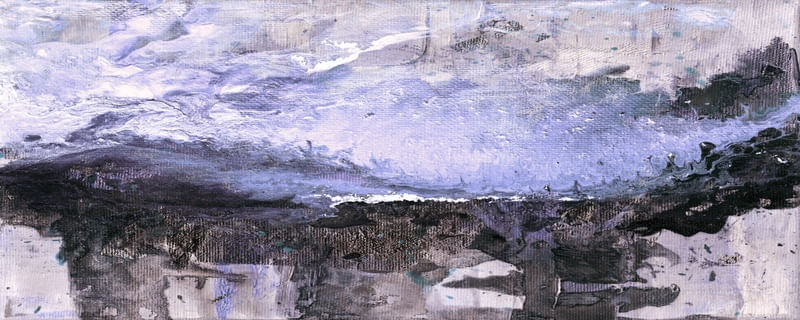 BLUE RIDGE MOUNTAINS 4 PANORAMICO ABSTRATO MONTANHAS PAISAGEM PINTURA