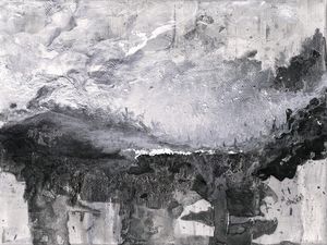 BLUE RIDGE MOUNTAINS 5 ABSTRATO MONTANHAS PAISAGEM PINTURA