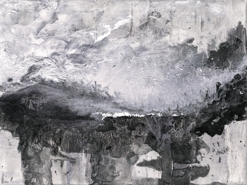 BLUE RIDGE MOUNTAINS 5 ABSTRATO MONTANHAS PAISAGEM PINTURA